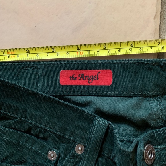AG The Angel fit Green Jean Cords - size 24 - Picture 3 of 6